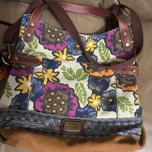 Fossil Multicolor Floral Women's Bag